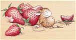 RETIRED houten stempel Sleeping With Strawberries van House Mouse - 1 - Thumbnail