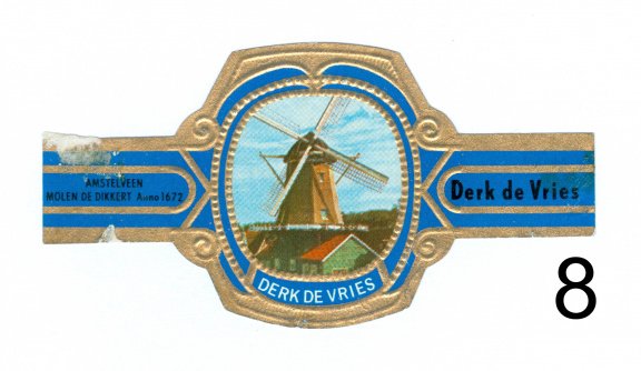 Derk de Vries - Serie 213 Zichten NF (blauw 1-10) - 1