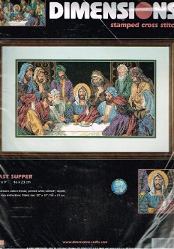 DIMENSIONS VOORBEDRUKT BORDUURPAKKET , LAST SUPPER - 1