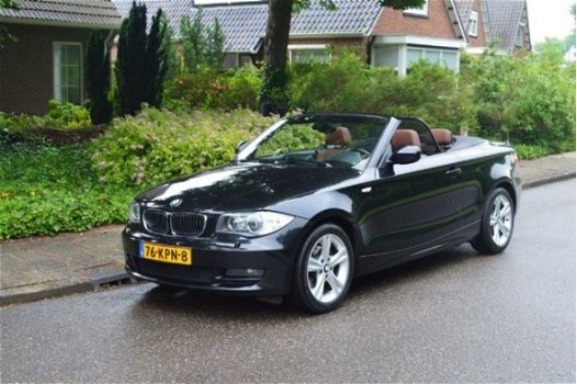 BMW 1-serie Cabrio - 1-Serie 120d High Exe leer/navi/voll dealer onderh - 1