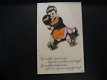 2 x Originele vintage ansichtkaarten Herzlichste Gelückwünsche Ich möchte traumen jaren 20 - 2 - Thumbnail