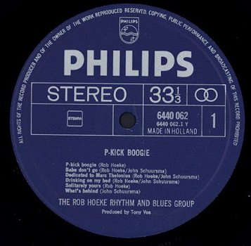 LP - The Rob Hoeke Rhythm and Blues Group - 1