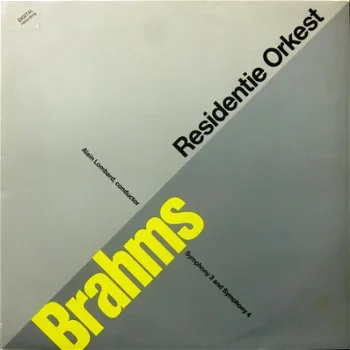 2-LP - Brahms - Residentie Orkest, Symphony 3 en 4 - 0