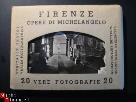 Oude FIRENZE Opere di MIGELANGELO... 20 vere Fotografie - 6