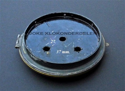 = Pendule deur / wijzerplaat = gesl glas 37381 - 1