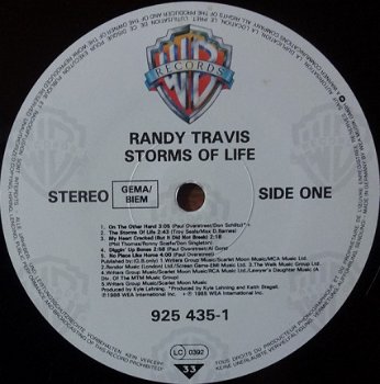 LP - Randy Travis - Storms of life - 2