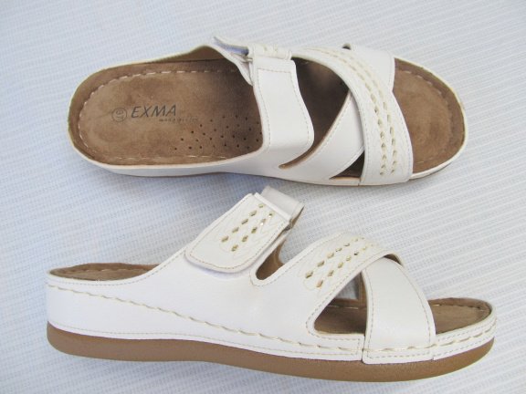 DAMES ZOMER SLIPPER / WIT / MATEN 35 T/M 41 - Afbeelding 2