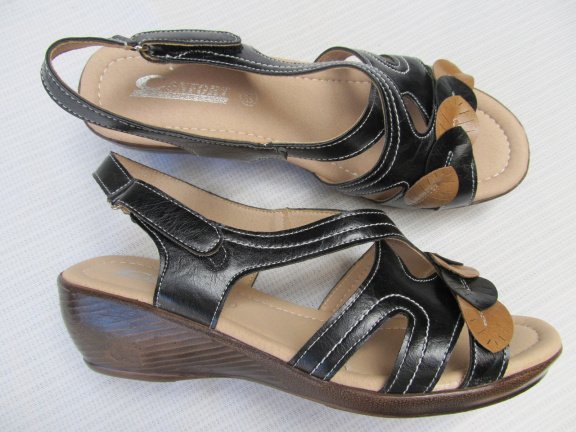 DAMES ZOMER SANDALET / ZWART / MATEN 36 T/M 41 , NIEUW ! - Afbeelding 2