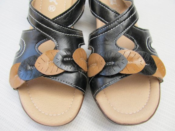 DAMES ZOMER SANDALET / ZWART / MATEN 36 T/M 41 , NIEUW ! - Afbeelding 3