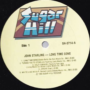 LP - John Straling - Long time gone - 2