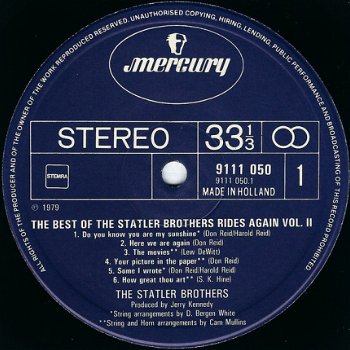 LP - The Statler Bros - The Best of - 2