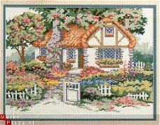 borduurpatroon Dimensions 163 Country Cottage