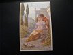 2 x Originele antieke ansichtkaarten Romantiek man en vrouw A. Noyer; MU 916 - 2 - Thumbnail