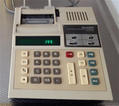 Sharp electrische rekenmachine EL-2168A - 1