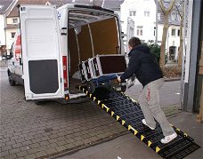 Oprolbare rolweg voor laden en lossen