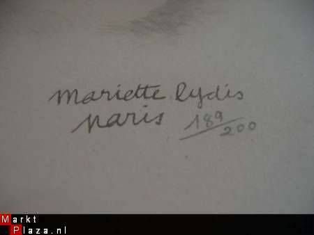 Prachtige originele ets Mariette Lydis , Paris nr. 189/200.. - 3