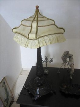 Origineel jaren 20, gebeeldhouwde lamp... - 1