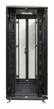 47U 19" patchkast stalen geperforeerde split voor en achterdeuren afmeting (BxDxH) 800x800x2200 - Afbeelding 5