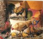borduurpatroon 313 drie kussens,kippen,haan - 1 - Thumbnail