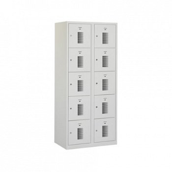 Locker (helmkast) 10 deuren h180xb60xd50cm - 1