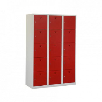 Locker (helmkast) 12 deuren h180xb90xd50cm - 1