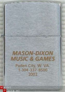 Zippo Mason-Dixon Music & G 2001 NIEUW G85 - 1