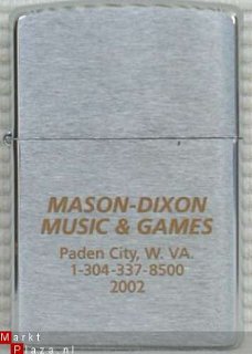 Zippo Mason-Dixon Music & G 2001 NIEUW G85