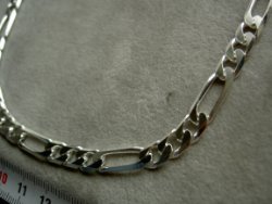 Zilveren 50cm / 6.7 mm herenketting figaro