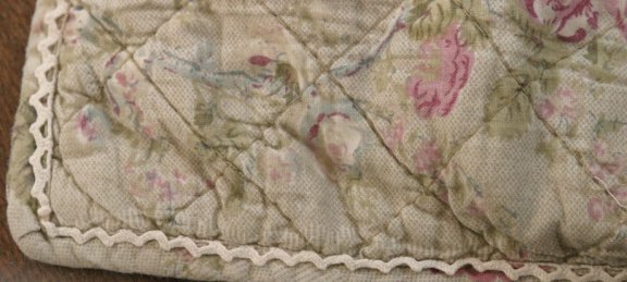 Shabby chic kussenhoes met rozen - 4