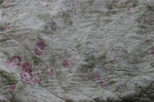 Shabby chic kussenhoes met rozen - 6