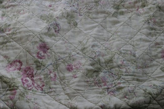 Shabby chic kussenhoes met rozen - 6