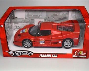 1:18 Mattel HotWheels Ferrari F50 - 60 jaar speciale verjaardag uitgave - 1