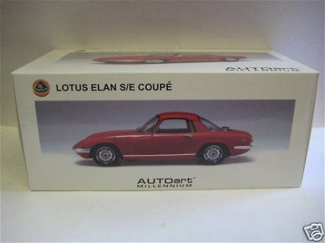 1:18 AutoArt 75351 Millenium reeks Lotus Elan Coupe S/E S3 rood - 1