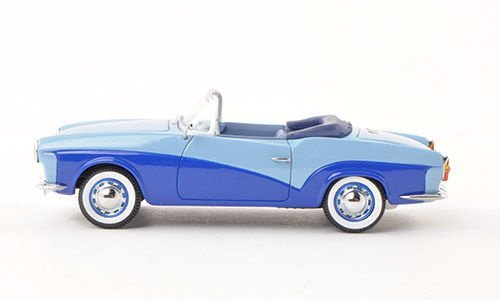 1:43 BoS Models 43295 Rometsch Lawrence Cabriolet Blue 1959 (VW Volkswagen) - 2