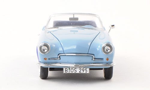 1:43 BoS Models 43295 Rometsch Lawrence Cabriolet Blue 1959 (VW Volkswagen) - 3