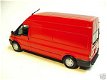 1:43 Minichamps Ford Transit 2000 rood gesloten bestelwagen met hoog dak - 2 - Thumbnail