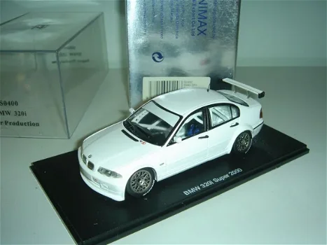 1:43 Spark S0400 BMW 320 320I E46 2000 SUPER Press wit - 1