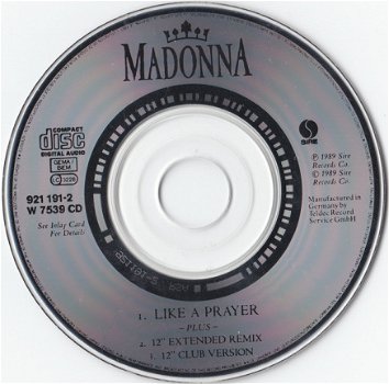 CD - Mini CD Madonna - Like a prayer - 5