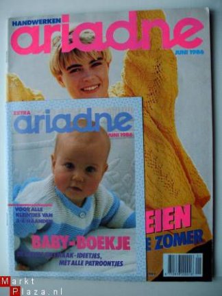 Ariadne nr 6, juni 1986 met borduurpatroon veldbloemen - nr. 1