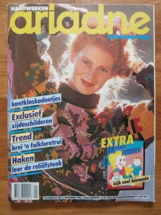 Ariadne nr 9, september 1986 + veel borduren en breien - nr. 1