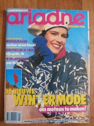Ariadne nr 10 oktober 1986 + breipatroon truitjes Letterlap + Mosselkleed - nr. 1