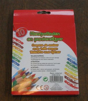 Pakje kleurpotloden en puntenslijper (nieuw) - 2