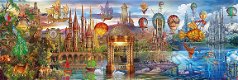 Clementoni - Fantasy Panorama - 1000 Stukjes Nieuw - 1 - Thumbnail
