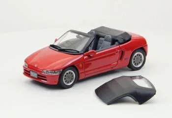 1:43 EBBRO 43649 Honda Beat 1991 rood met gesloten en open cabrio top ! - 1