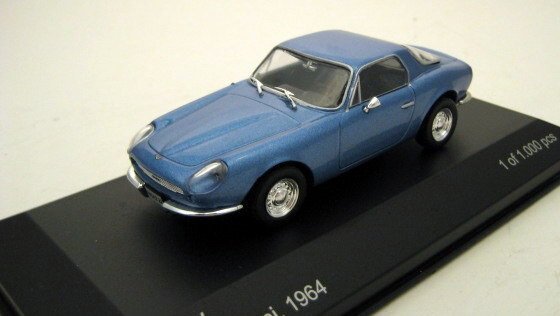 1:43 Whitebox DKW GT Malzoni 1964 metallic-lichtblauw - 2