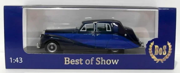 1:43 BoS-Models 43385 Daimler DB18 Hooper Empress twotone blue 1950 blauw-donkerblauw - 1