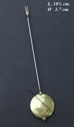=== Franse pendule slinger = gebruikt === 37199