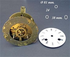  Pendule uurwerk = Japy Fréres = opknapper 18290