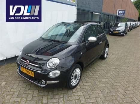 Fiat 500 - CABRIO 1.2 LOUNGE Lm-velgen, Airco, Bluetooth, Parkeersensoren - 1