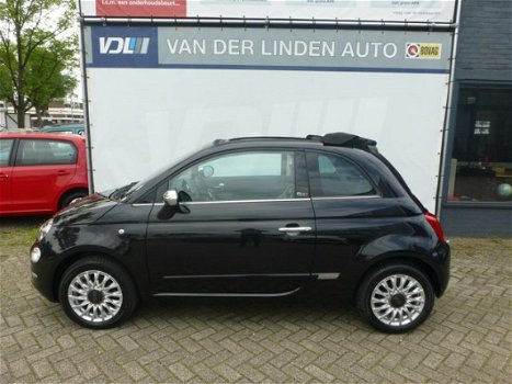 Fiat 500 - CABRIO 1.2 LOUNGE Lm-velgen, Airco, Bluetooth, Parkeersensoren - 1